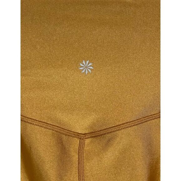 Athleta Elation Shine Tight In Tuscan Gold Size XL NWOT - Picture 7 of 9